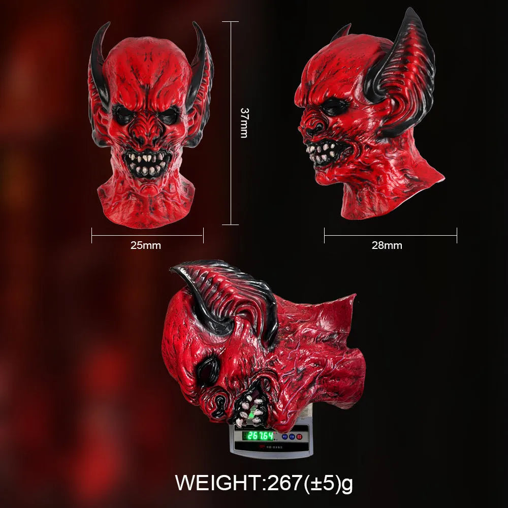 Red bat head hood mask for Halloween and Christmas costume parties
