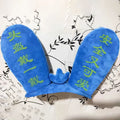 Rabbit glow ears helmet ornament with locomotive design and Velcro attachment
