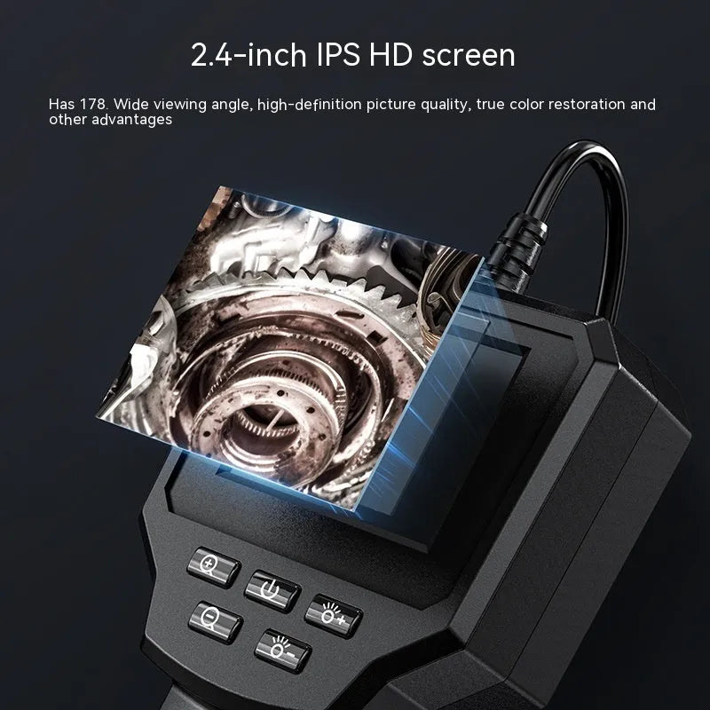 Waterproof inspection camera with 8mm probe for automotive and pipeline diagnostics