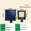 IP65 waterproof solar courtyard LED light for outdoor garden illumination with three brightness options