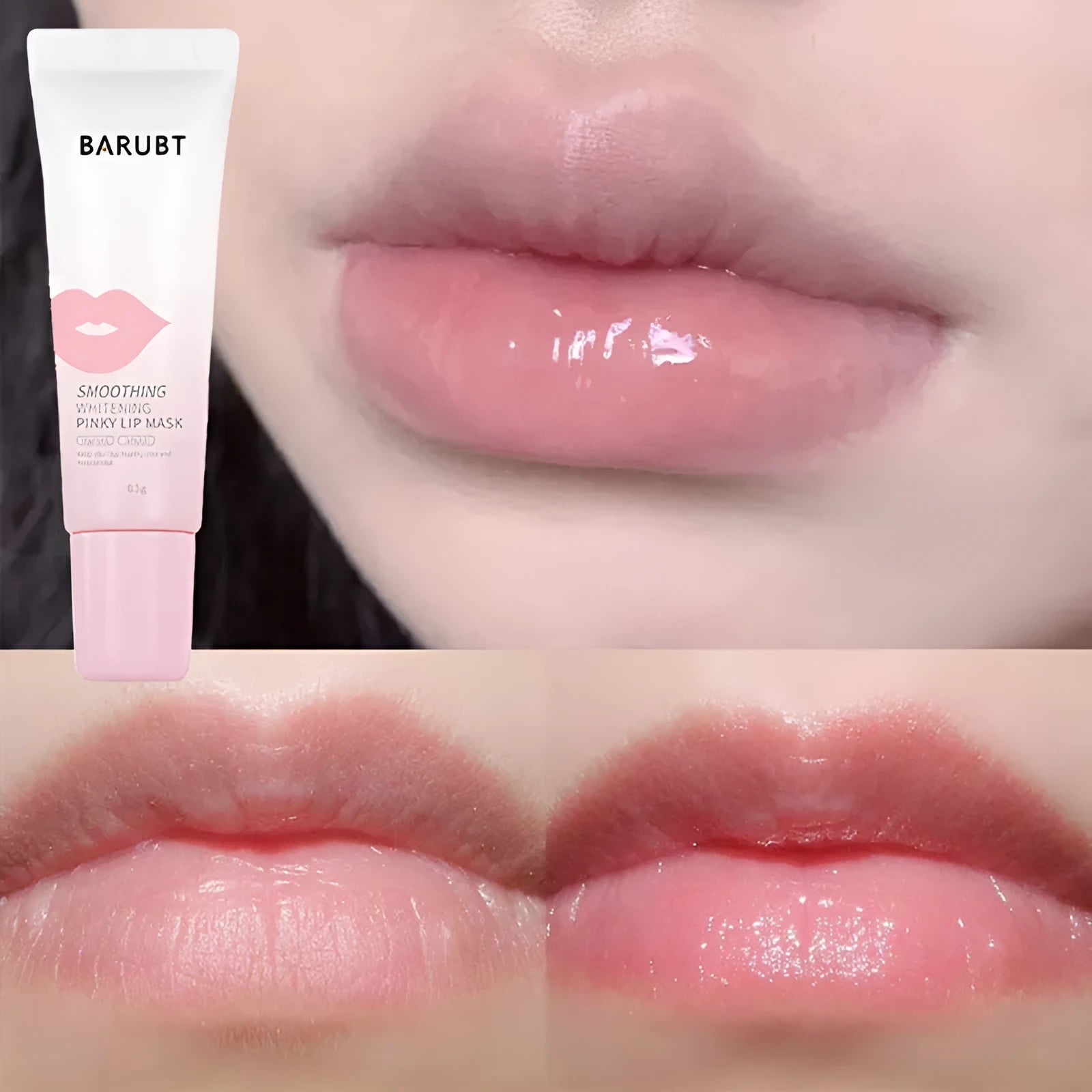8.5g tube of moisturising lip balm with brightening and anti-chapping properties