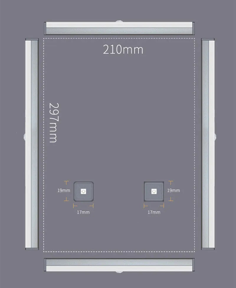 Silver aluminium LED closet light with motion sensor and magnetic back, shown illuminating a wardrobe.