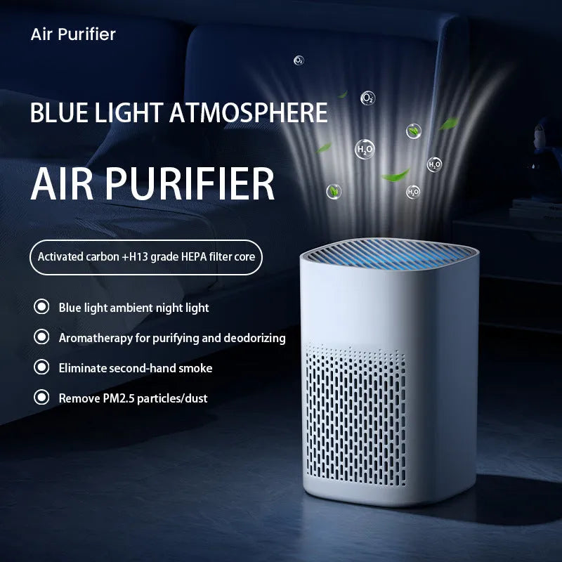 Desktop USB air purifier panel unit for small room PM2.5 and odour removal