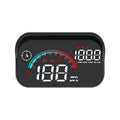 Black head-up display car GPS speed compass projector with USB cable for universal vehicle installation