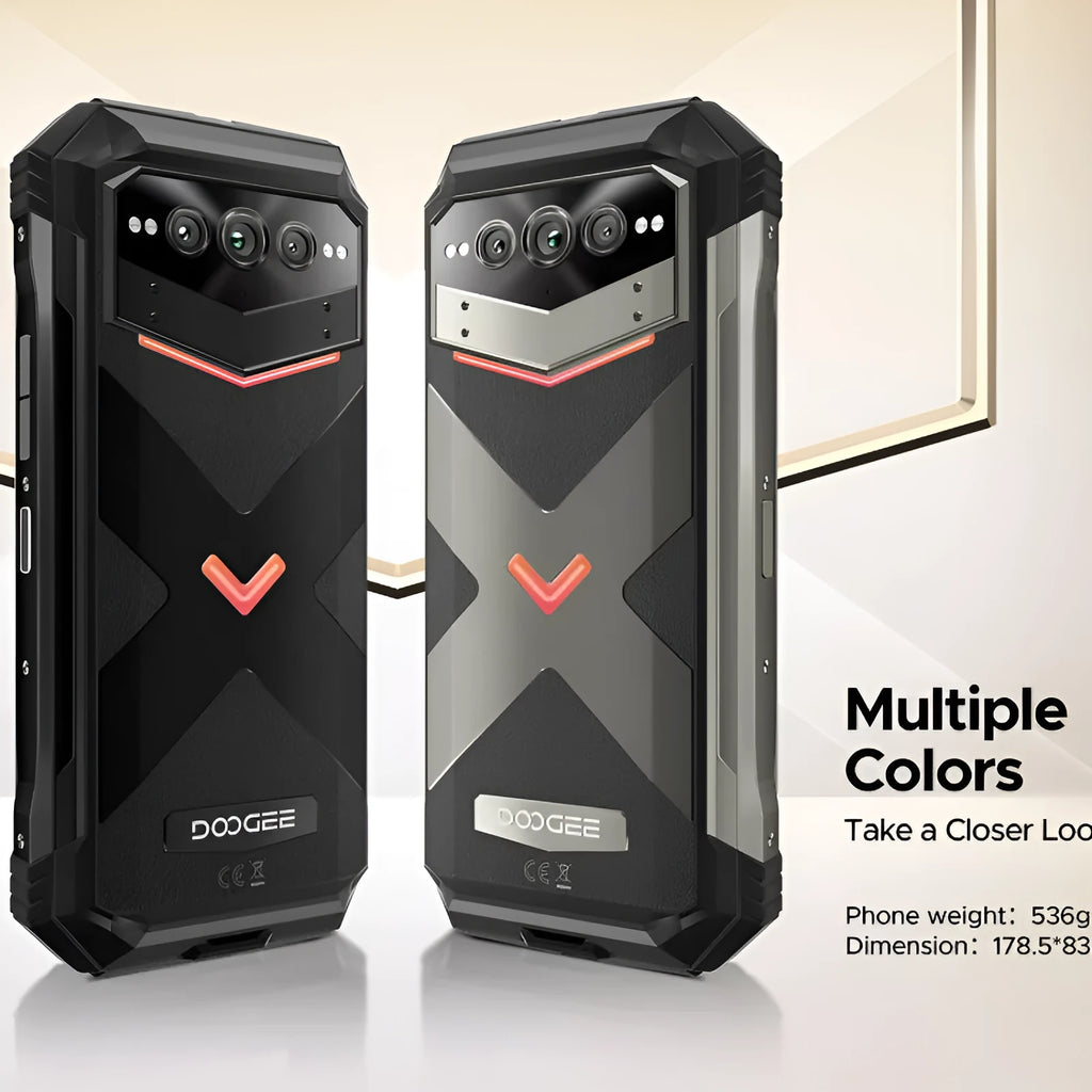 VMAX PRO Mobile Phone in black and grey colours with included charger and manual