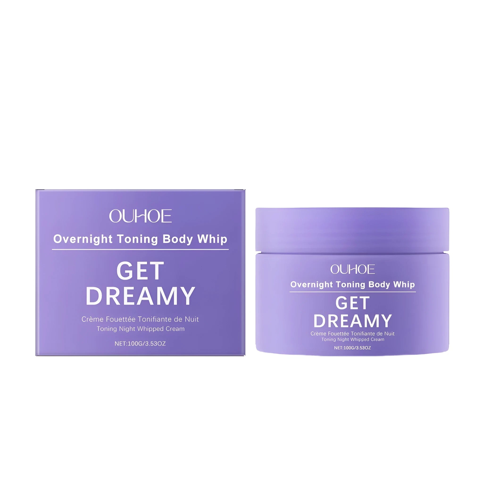100g jar of body firming cream with drunken eggplant root extract for lifting and shaping.