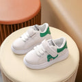 Children's black casual sports shoes with a cartoon bear design on the side, featuring an artificial leather upper and rubber sole.