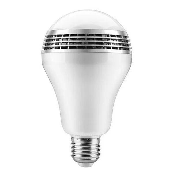 E27 smart LED bulb with Bluetooth speaker and RGB colour control