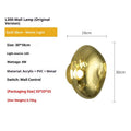 Modern creative staircase bar lava wall lamp with acrylic shade in gold colour warm light