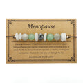 Geometric stone bead bracelet for women with colour 3906 beads arranged in structured pattern