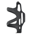 Black carbon fibre side pull water bottle cage for bicycles with 145x76mm dimensions