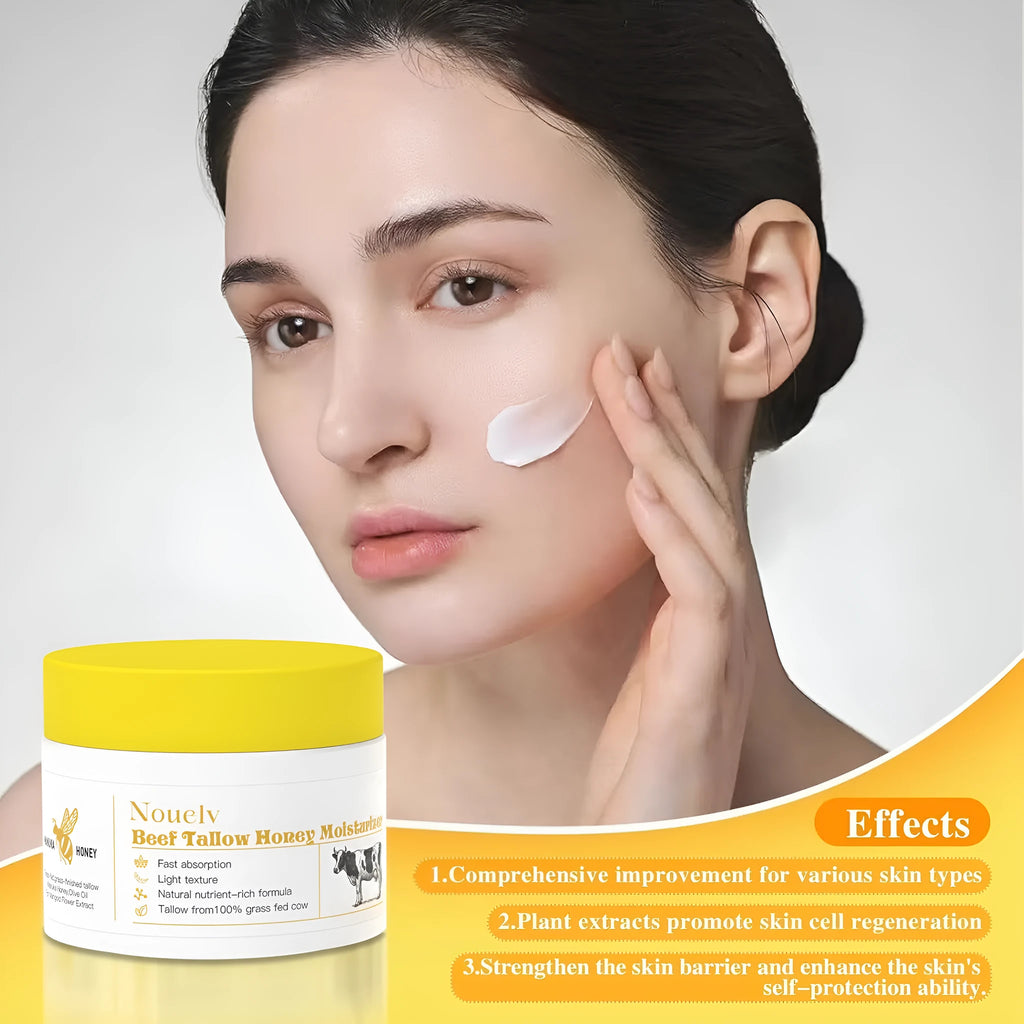 50g jar of Cow Fat Cream moisturiser with honey and tallow for dry and combination skin