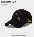 Men's polyester baseball cap in beige, black, or blue European casual style