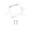 White plastic LED light protective cover lampshade, shown with dimensions 1.7cm by 6cm.