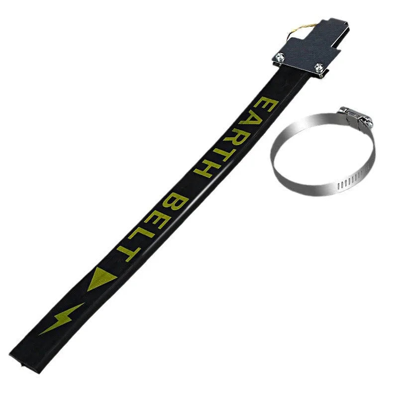 Black car electrostatic grounding chain measuring 370mm in length.