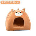 Warm cloth cat bed for autumn and winter available in three sizes with machine washable construction