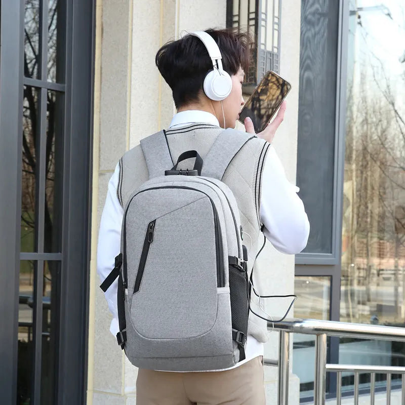 Oxford cloth computer backpack with 20-35L capacity measuring 50cm height x 31cm width x 19cm depth
