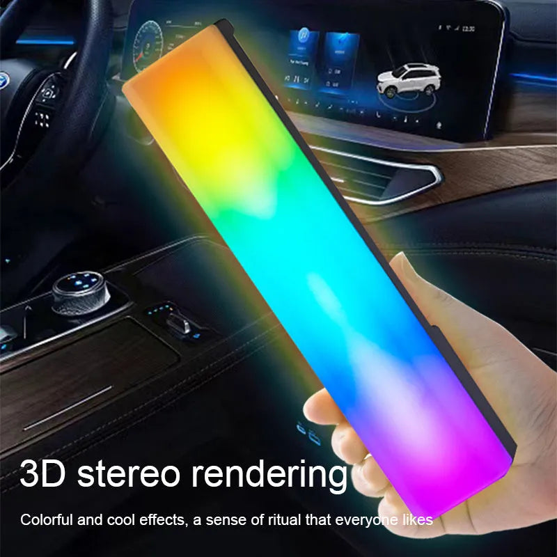 3D RGB table top ambiance lamp with colourful music voice-activated rhythm lighting