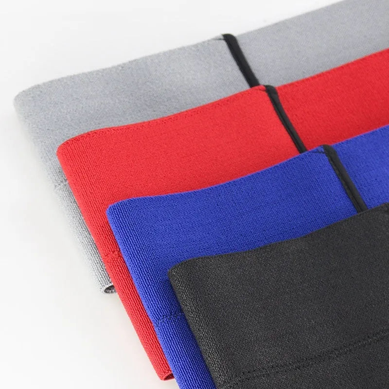 Elastic elbow support bandage in black blue gray red colours for boxing and exercise