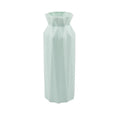PE plastic injection-moulded melamine vase in green colour with 7.2cm bottom diameter