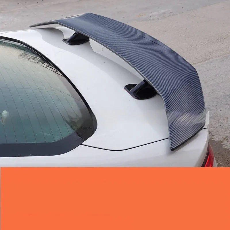 Universal punch-free ABS car tail wing spoiler for rear modification in multiple colour options