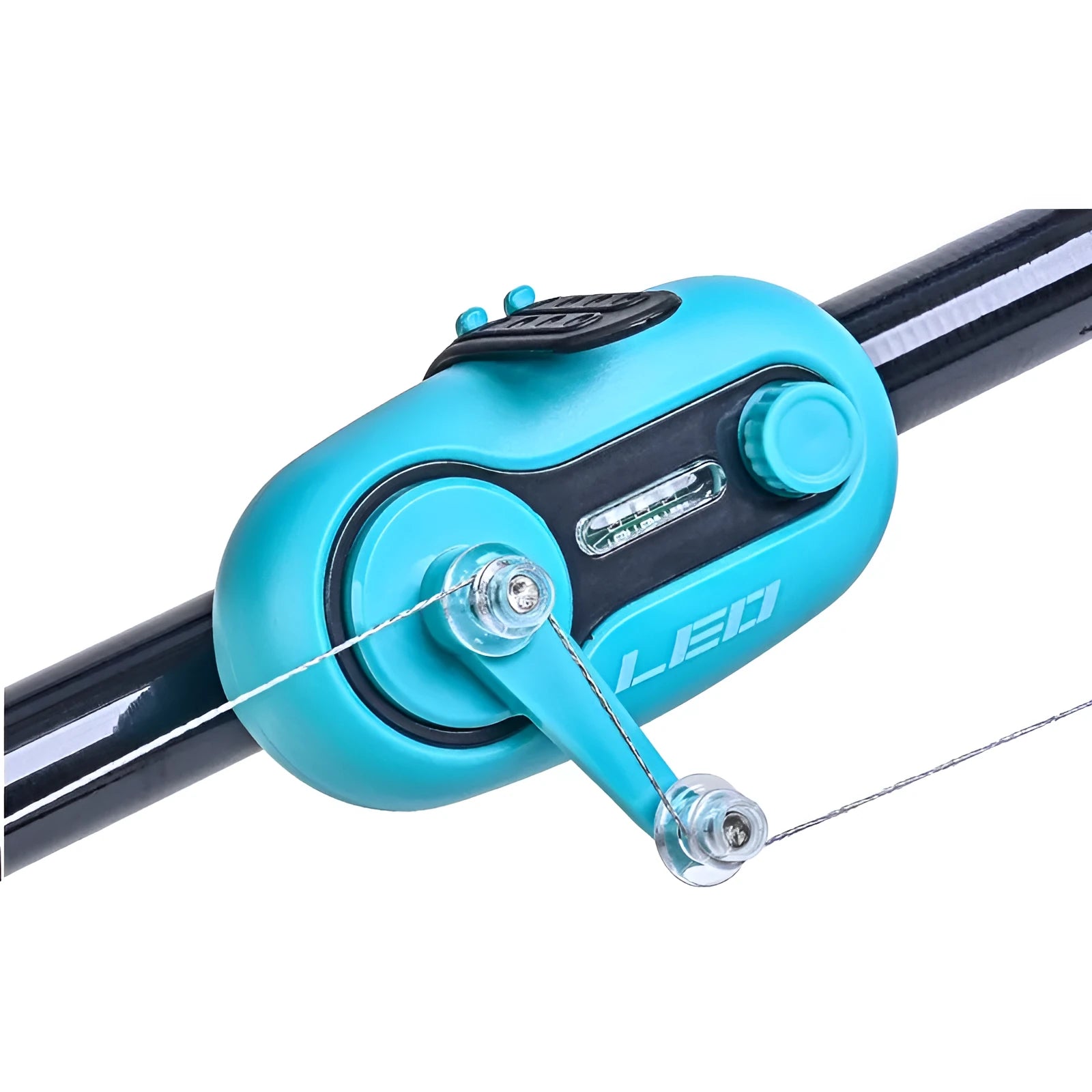 Telescopic fishing rod alarm with automatic signal induction lamp for night fishing