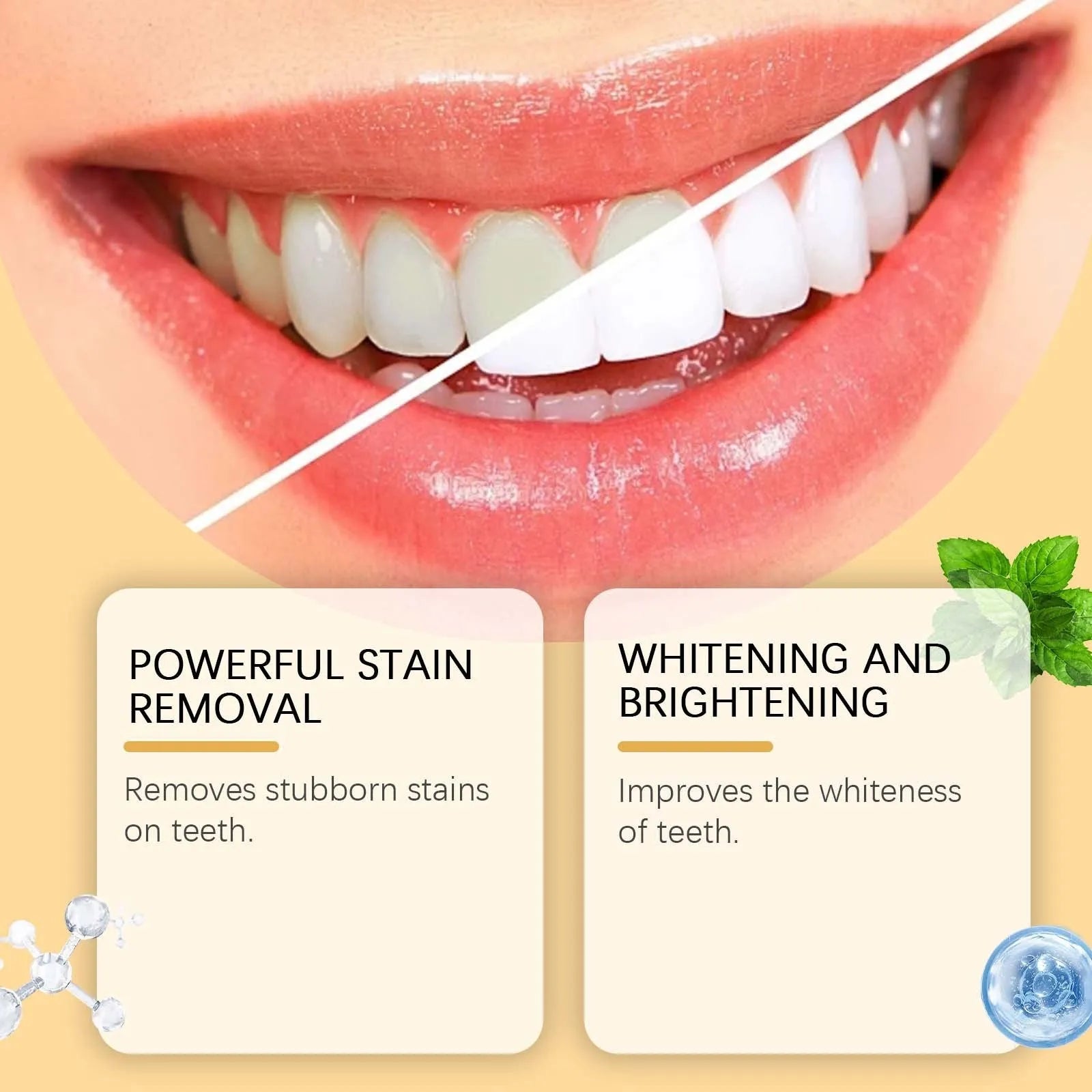 Toothbrush pen oral care product with 2ml capacity for portable teeth stain removal