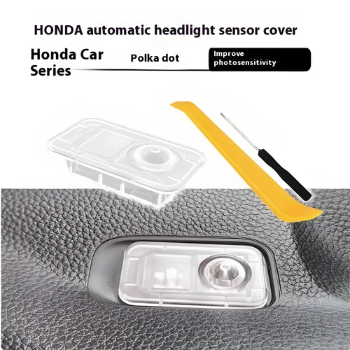Transparent plastic automatic headlight sensor cover cap for Honda CRV Civic with flat style surface