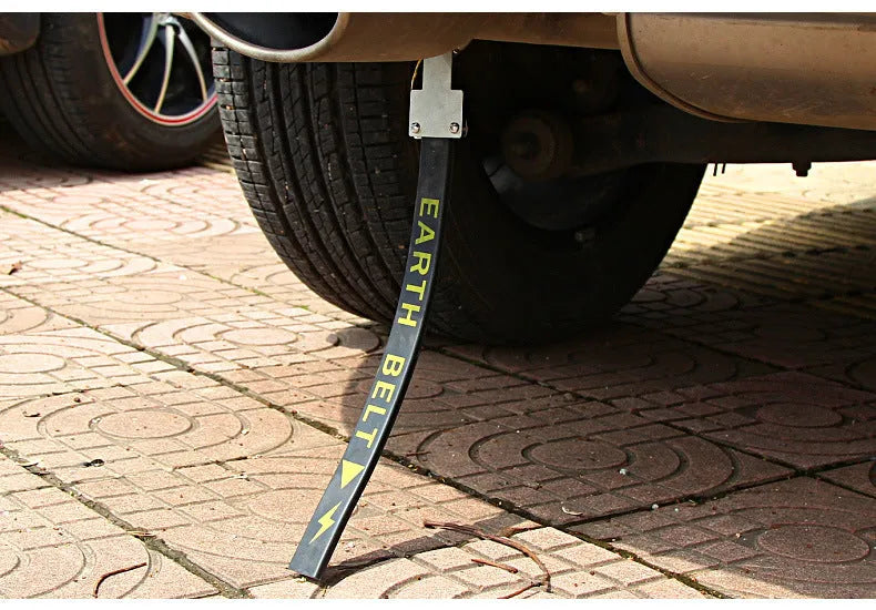 Black car electrostatic grounding chain measuring 370mm in length.