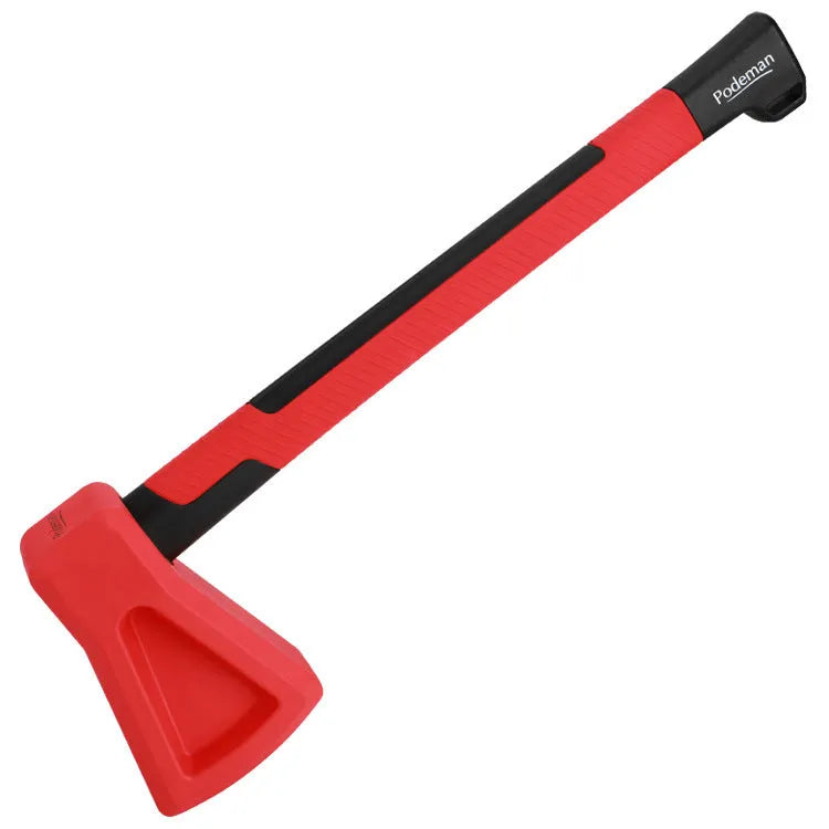Red plastic fitness axe muscle trainer for home exercise and strength conditioning