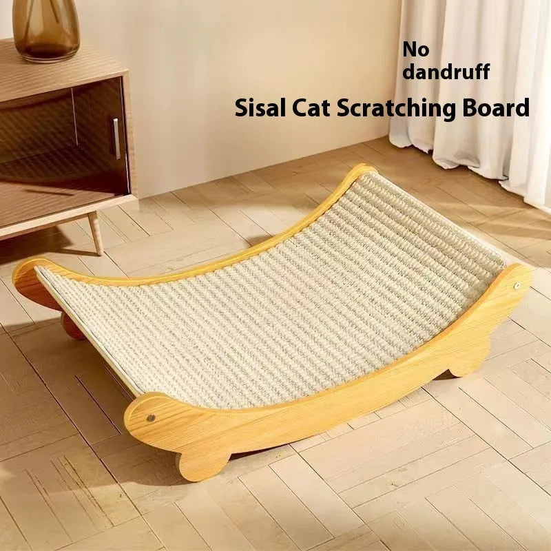 Sisal cat scratch board with wear-resistant blanket surface in large and small size options