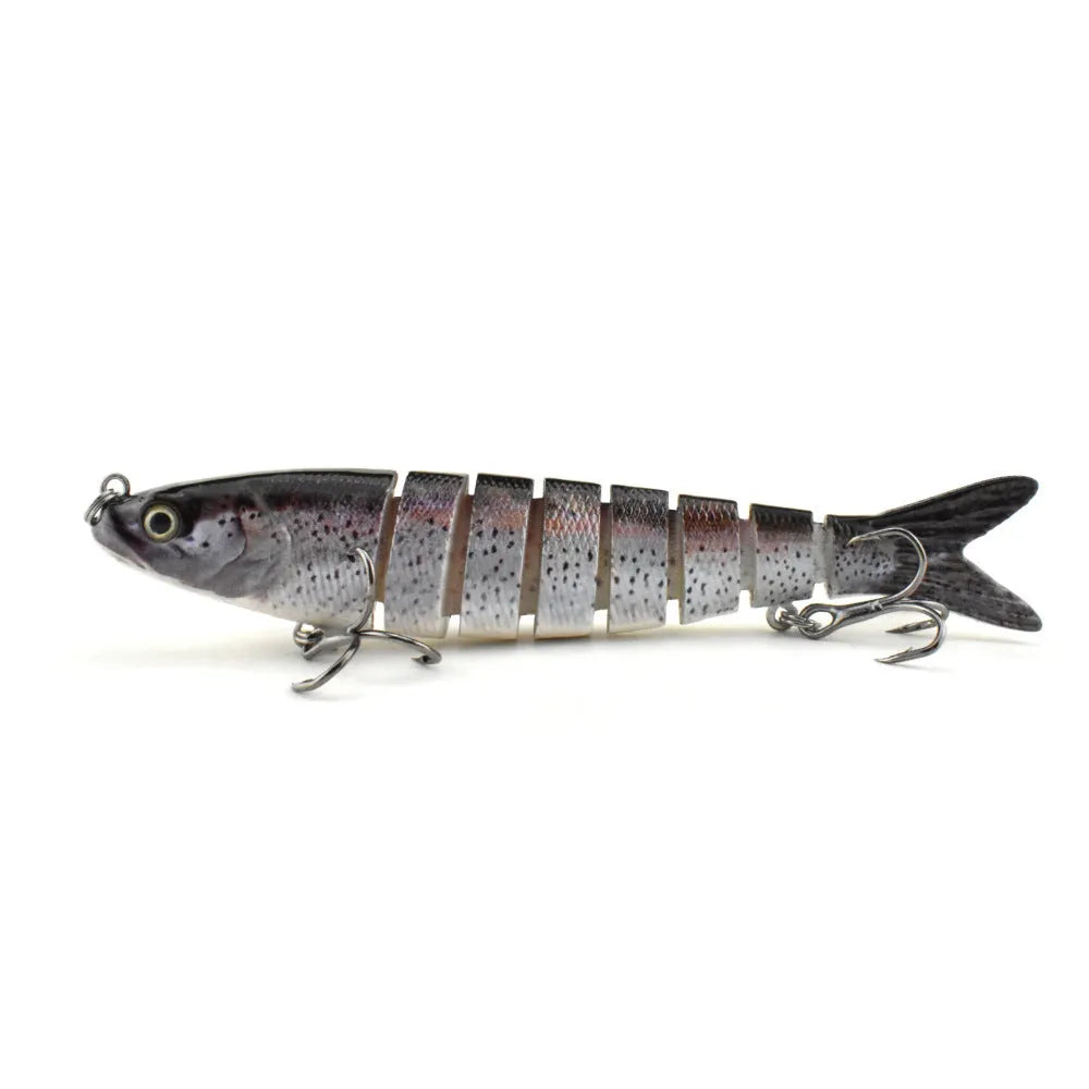Eight Fish hard plastic fishing lure measuring 133mm, shown in a selection of available colour options.