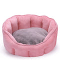 Plush thickened cat kennel mat with integrated house and hammock design in grey colour