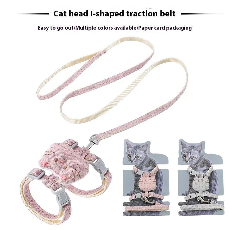 T-shaped cloth cat pulling rope in beige, cyan, grey, and pink colour options