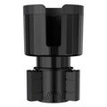 Matte black ABS car cup holder expander for oversized bottles with twist adjustment mechanism