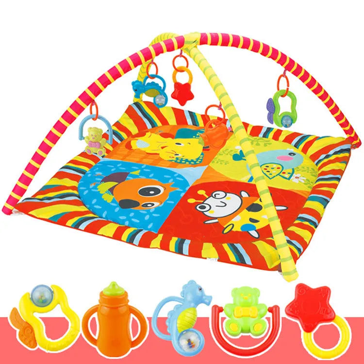 Velvet baby gymnastics rack game blanket with animal patterns for teenagers aged 7-14 years