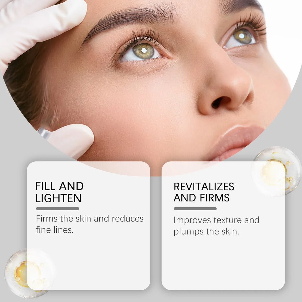 30ml bottle of Light Lines collagen and coffee extract tightening essence for facial skincare.