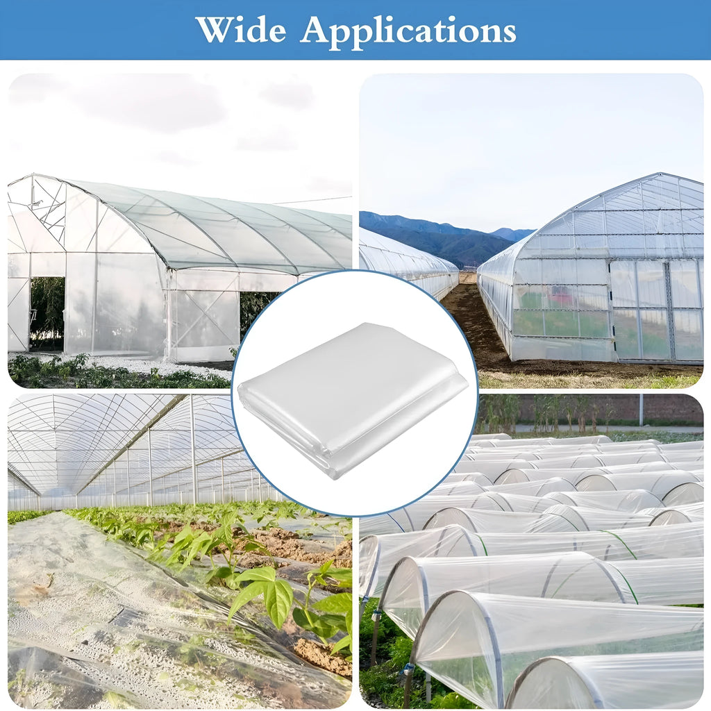 4x8 metre plastic film for greenhouse vegetable shed insulation cold protection