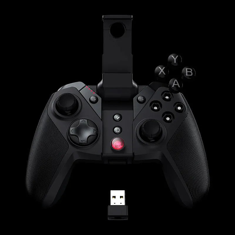 Gaishi matte black USB-C wired gaming controller with analog sticks and D-pad.