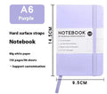 A5 and A6 size soft-touch PU leather strap diary with horizontal lined pages in multiple colour options.