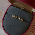 925 silver clip earrings in gold or platinum colour with small ear bone stud design