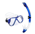 Diving goggles with PC frame, transparent anti-fog lens, adjustable silicone strap in multiple colours