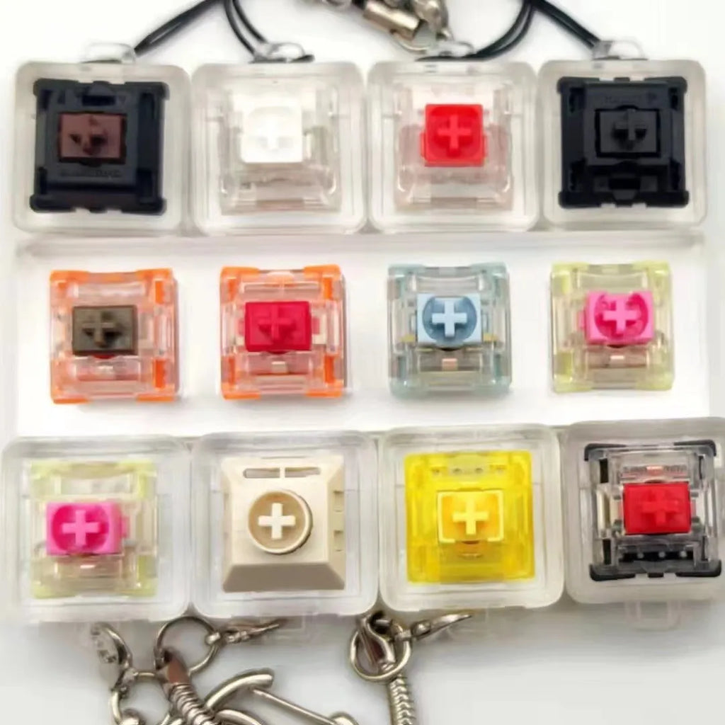 Yellow solid resin custom mechanical keyboard keycap with detailed cheese design