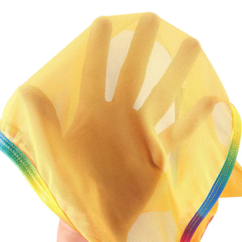 Women's mesh briefs in quick-drying nylon available in six solid colours with transparent design