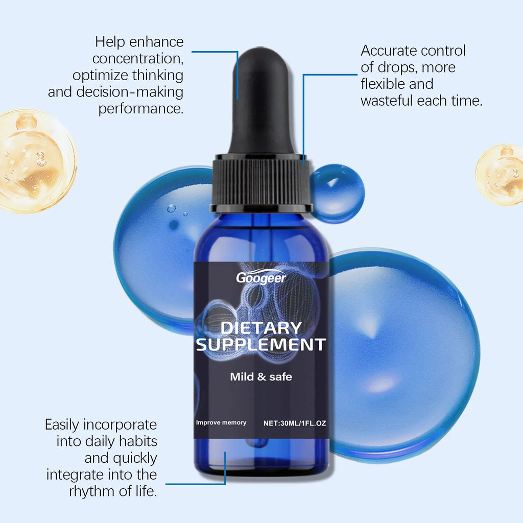 Googeer Dietary Supplement Body Treatment Oil bottle, 30ml volume, for universal skin types.