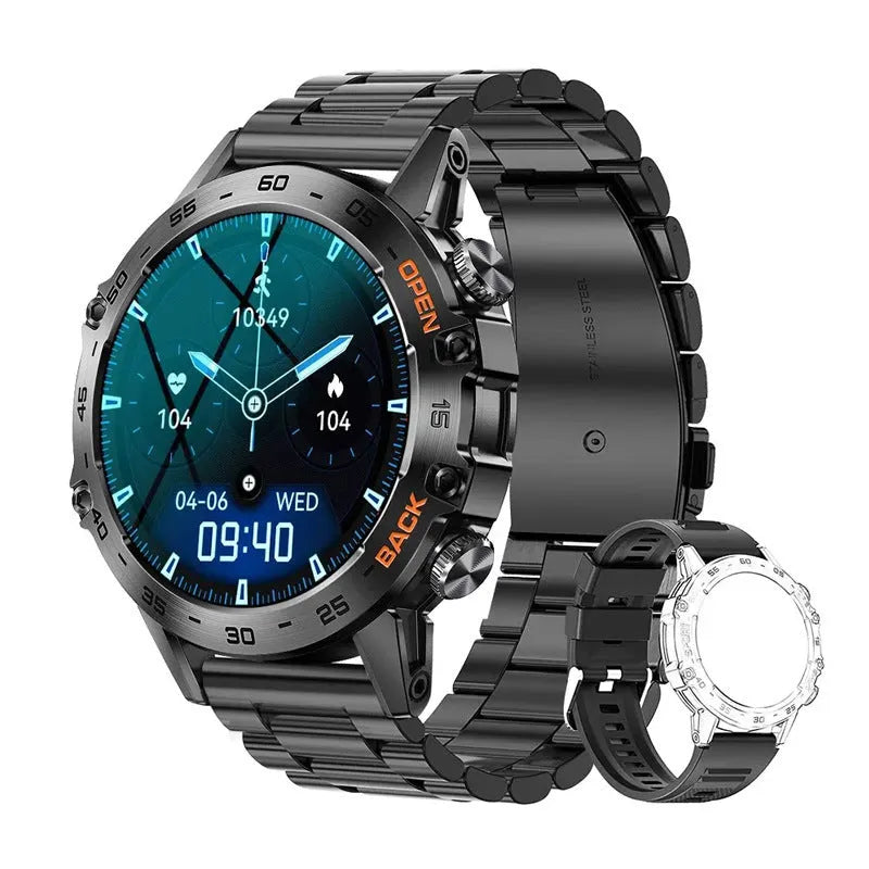 Bluetooth calling smart watch with waterproof design and health monitoring features