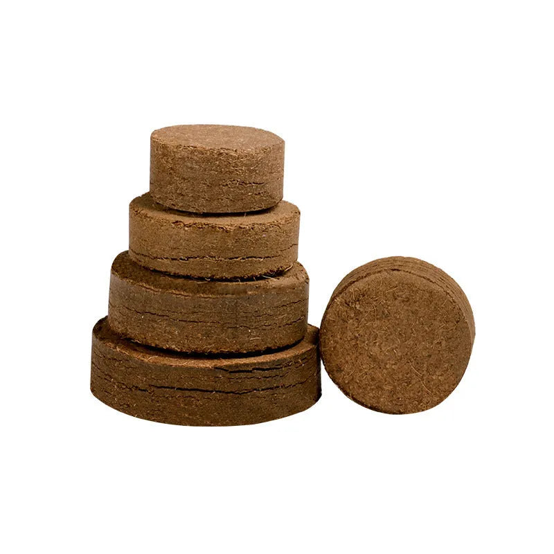 Nutrient soil medium vegetable planting and seedling blocks in various sizes for garden cultivation