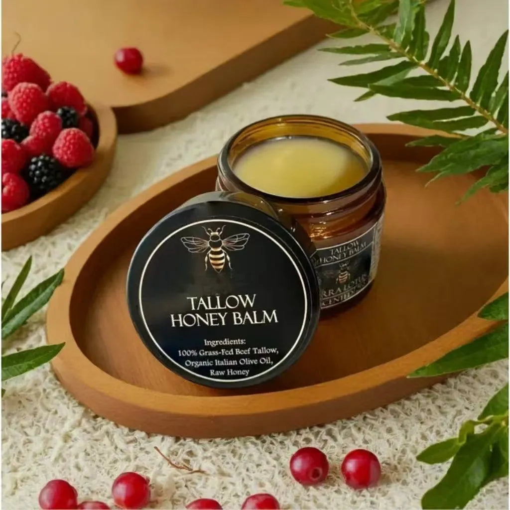 Jar of Honey Butter Moisturising Facial Cream with 57g net content shown, suitable for multiple skin types.