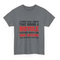 Grey women's short sleeve cotton T-shirt with printed design, pullover style