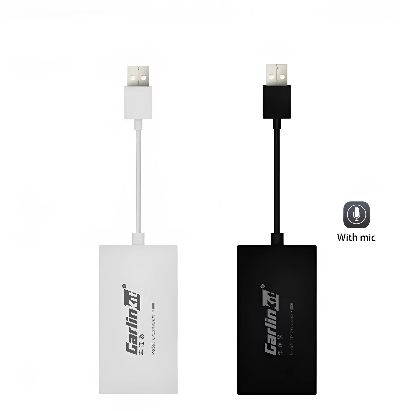 Black Wireless CarPlay USB dongle for Android car stereos with mirror display function